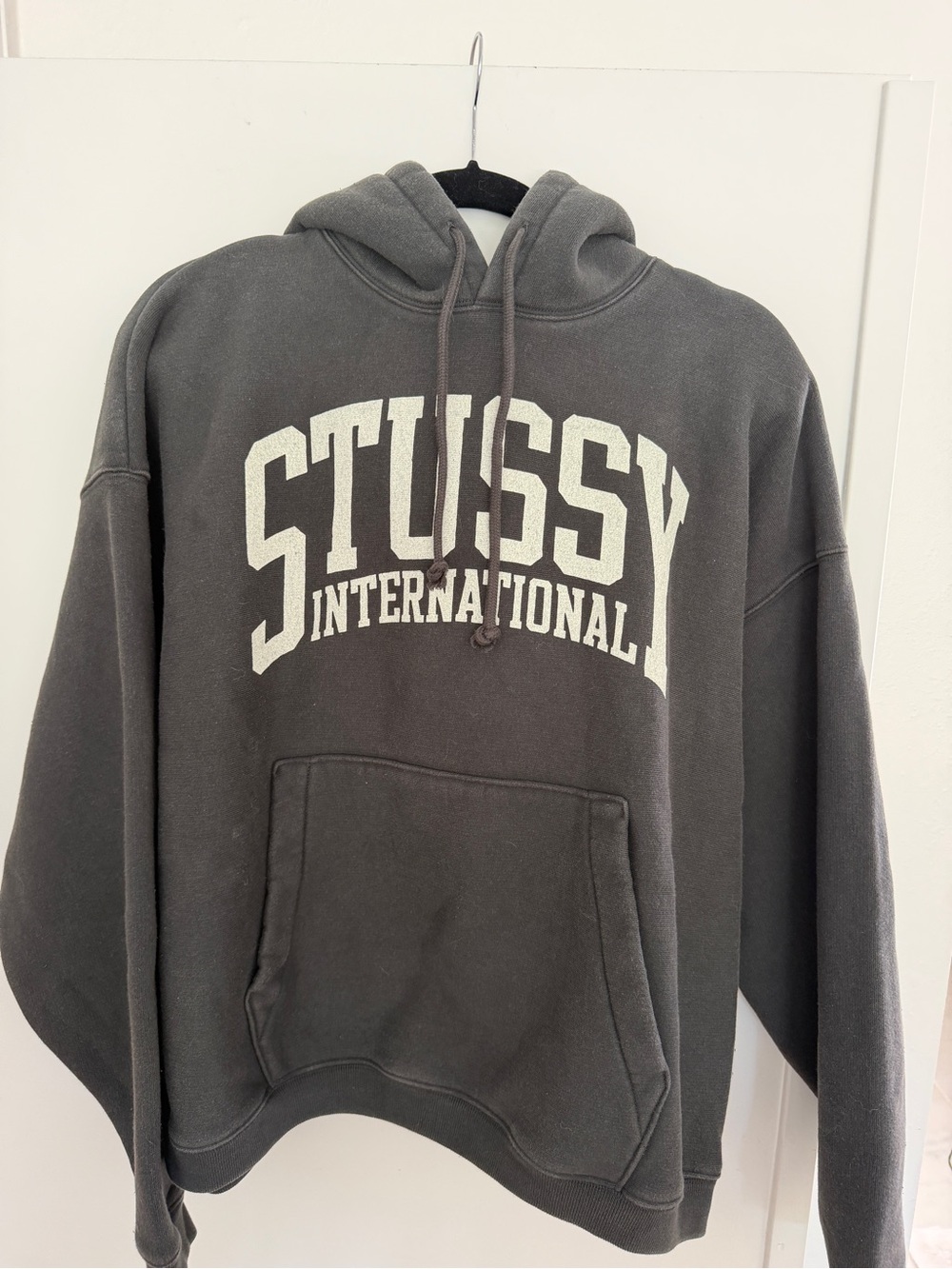 NEW with tags Stussy - Charcoal Gray 'Stussy International' Pullover Hoodie